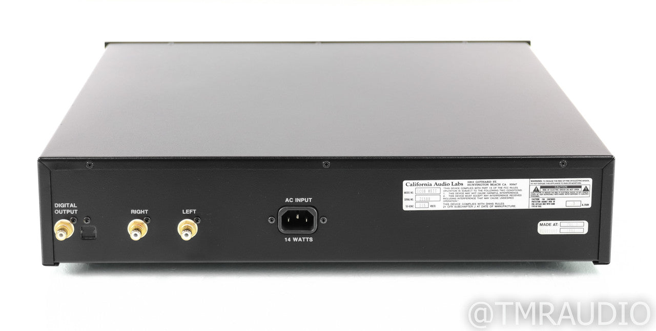 California Audio Labs ICON MkII Power Boss CD / HDCD Player; Remote