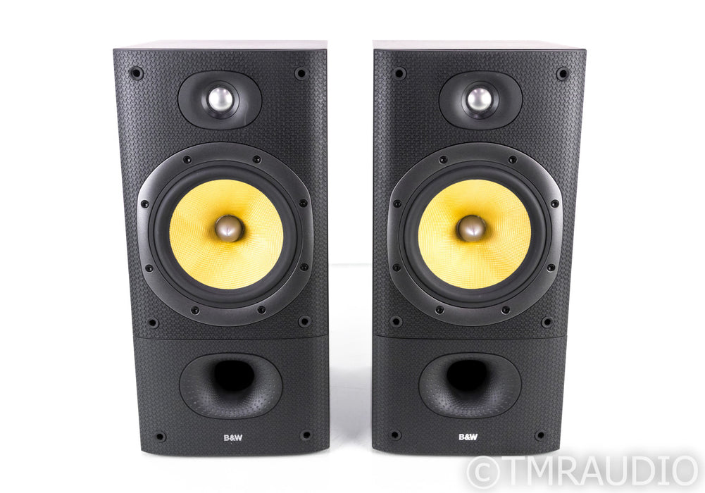 B&W DM602 S3 Bookshelf Speakers; Black Ash Pair; DM-602S3