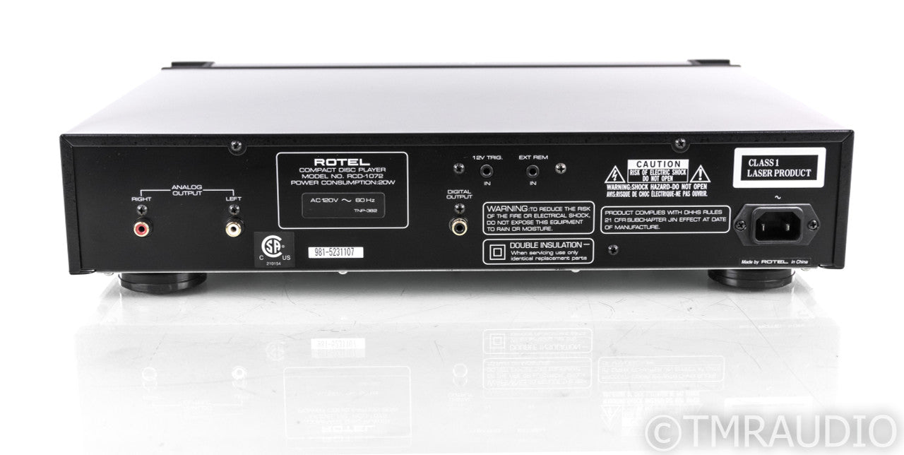 Rotel RCD-1072 CD Player; RCD1072; Remote; HDCD