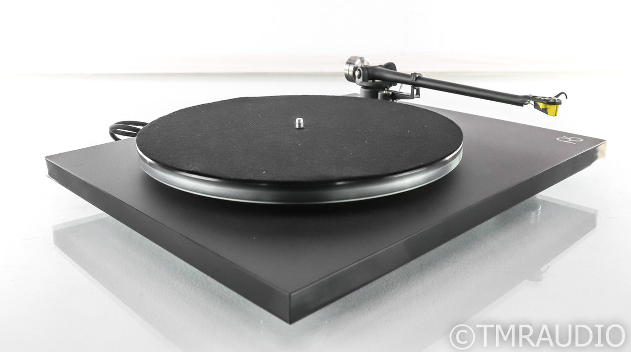 Rega Planar 6 Turntable; P6; Black; Exact MM Cartridge (Open Box w/ Warranty)