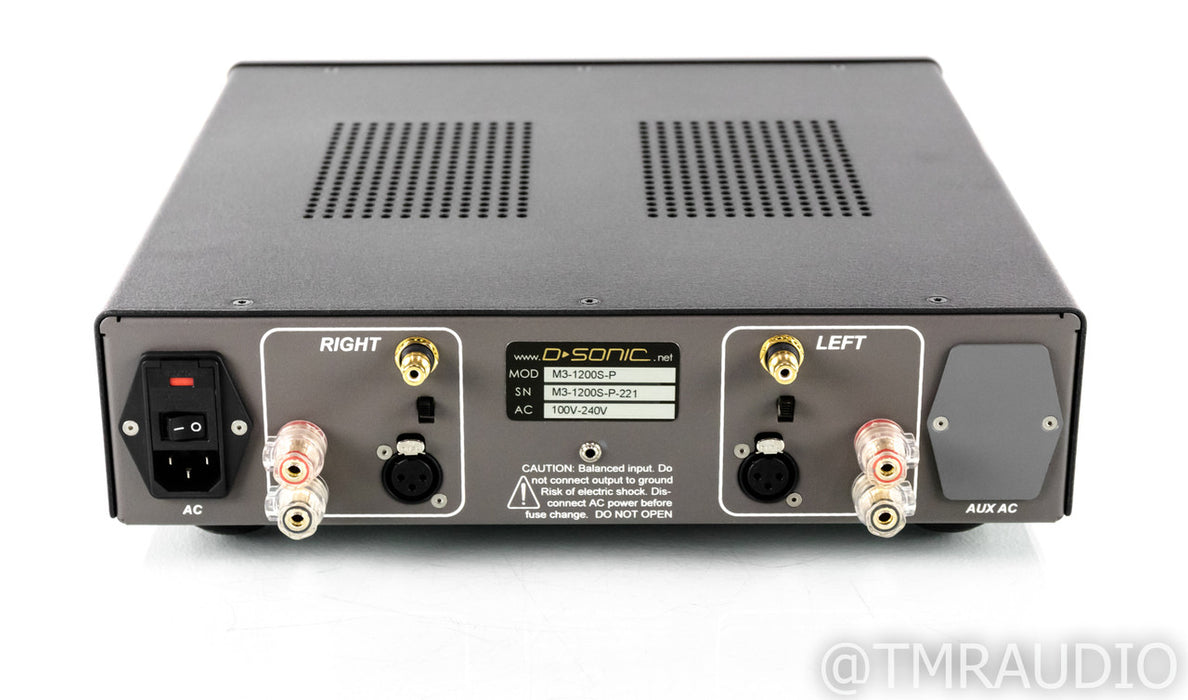 D-Sonic M3-1200S Stereo Power Amplifier; M3 1200S