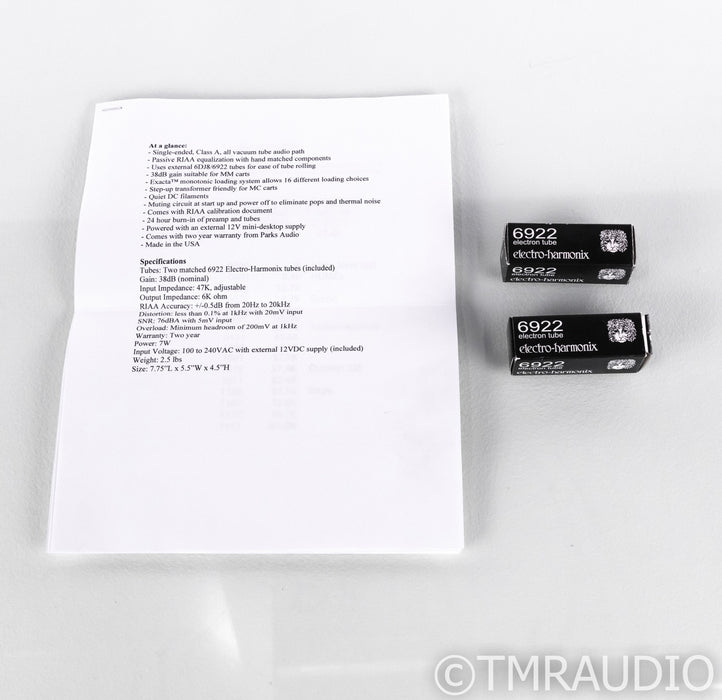 Parks Audio Budgie Tube MM Phono Preamplifier