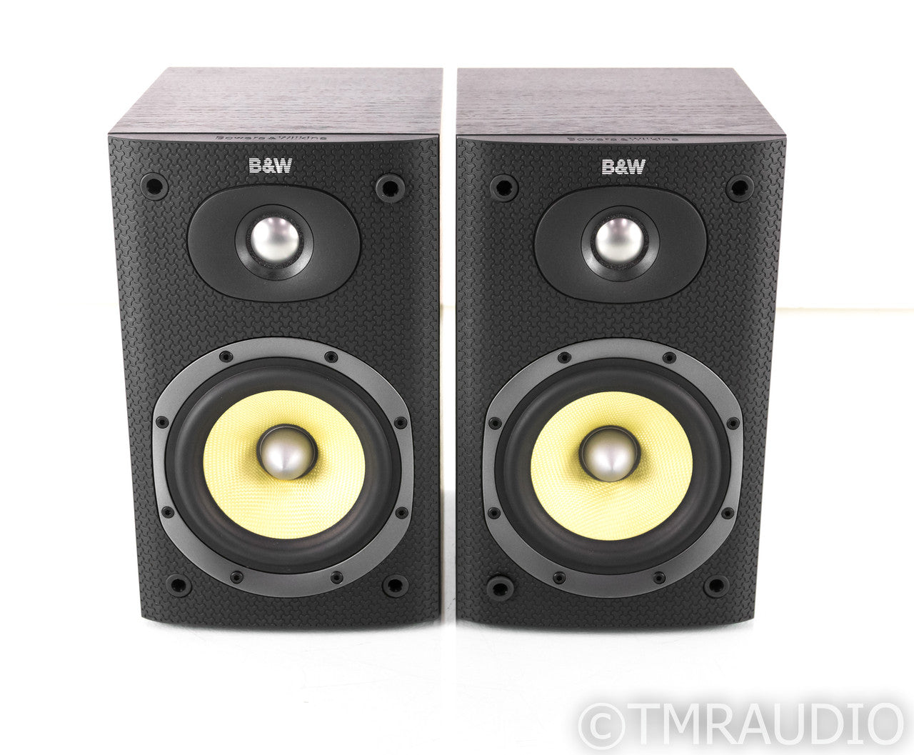 B&W DM600 S3 Bookshelf Speakers; Black Ash Pair; DM-600 — The