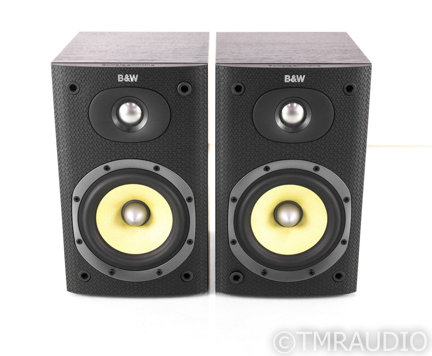 B&W DM600 S3 Bookshelf Speakers; Black Ash Pair; DM-600