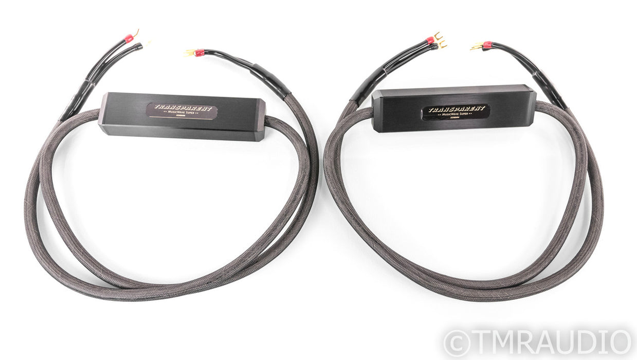 Transparent Audio MusicWave Super MM Speaker Cables; MWS; 8ft Pair