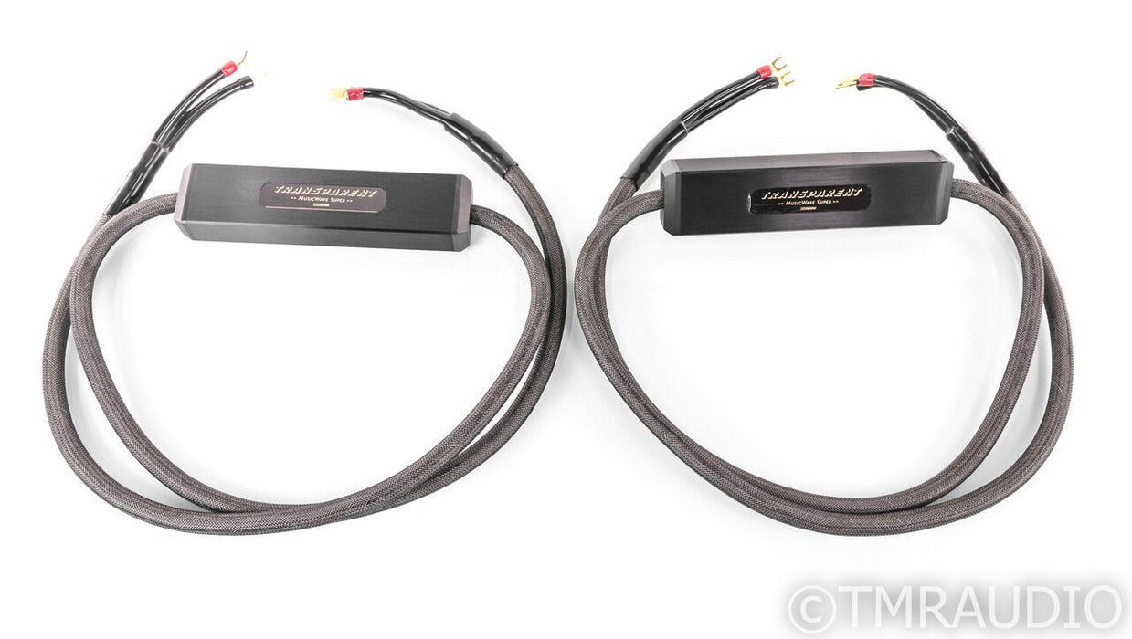 Transparent Audio MusicWave Super MM Speaker Cables; MWS; 8ft Pair