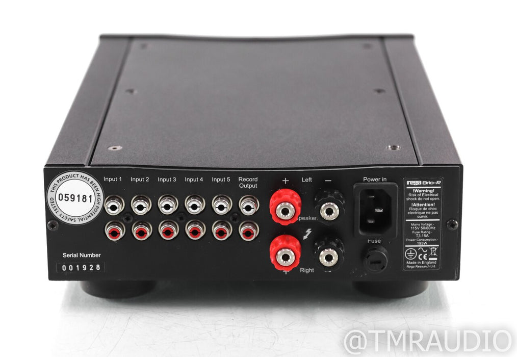 Rega Brio R Stereo Integrated Amplifier; Black; MM Phono; Remote