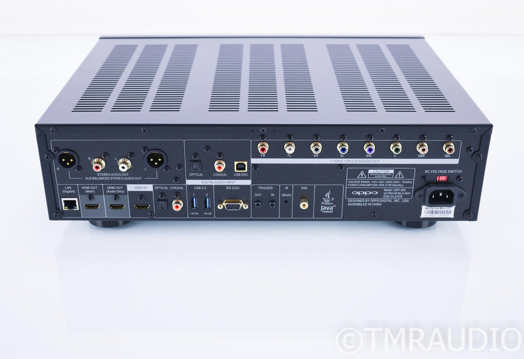Oppo UDP-205 Universal Blu-Ray Player; UDP205; 4K UHD; Remote - MINT
