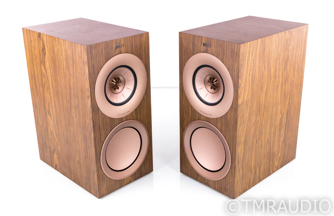 KEF R3 Bookshelf Speakers; Walnut Pair; R-3