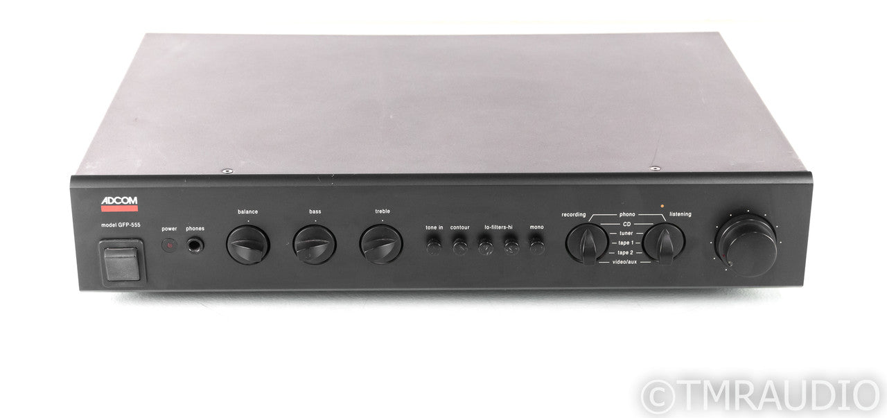 Adcom GFP-555 Stereo Preamplifier; GFP555; MM Phono (No Remote)