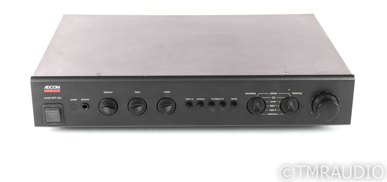 Adcom GFP-555 Stereo Preamplifier; GFP555; MM Phono (No Remote)