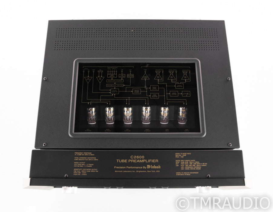 McIntosh C2600 Stereo Tube Preamplifier; C-2600; Remote; MM / MC Phono