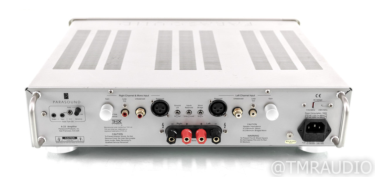 Parasound Halo A23 Stereo Power Amplifier; A-23; Silver