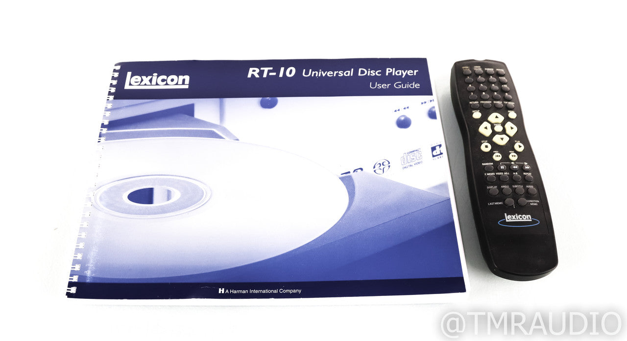 Lexicon RT-10 DVD / SACD / CD Player; RT10; Silver; Remote