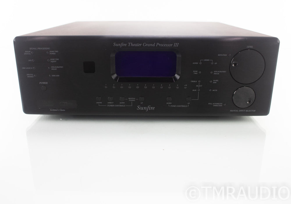 Sunfire Theater Grand III Home Theater Processor; Architect's Choice; MM Phono