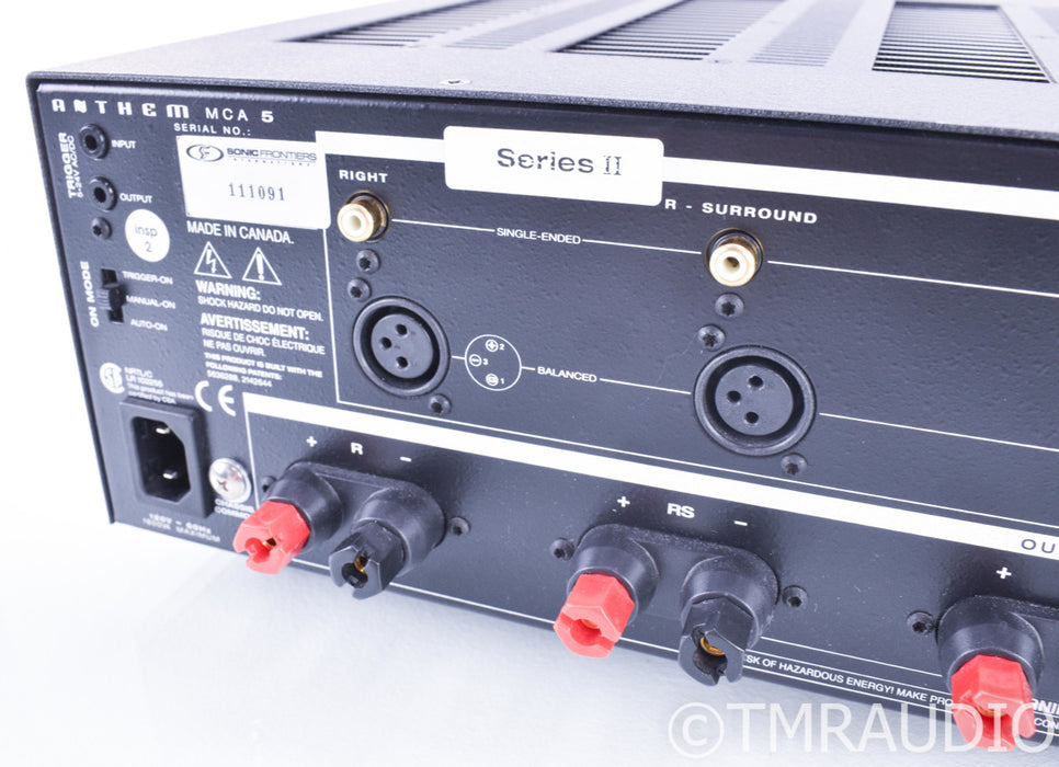 Anthem MCA-5 Series II 5 Channel Power Amplifier; MCA5 S2