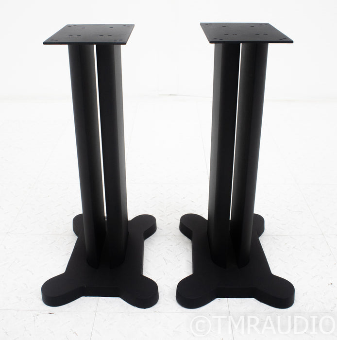 23.5" Speaker Stands; Matte Black Pair
