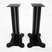 23.5" Speaker Stands; Matte Black Pair