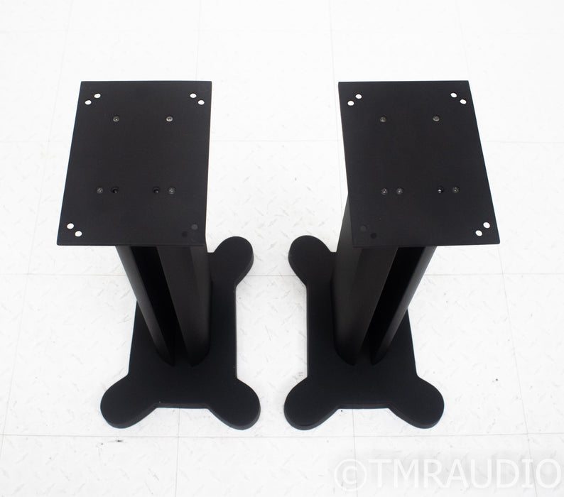 23.5" Speaker Stands; Matte Black Pair