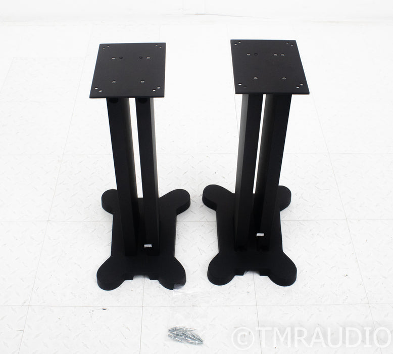 23.5" Speaker Stands; Matte Black Pair