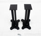 23.5" Speaker Stands; Matte Black Pair