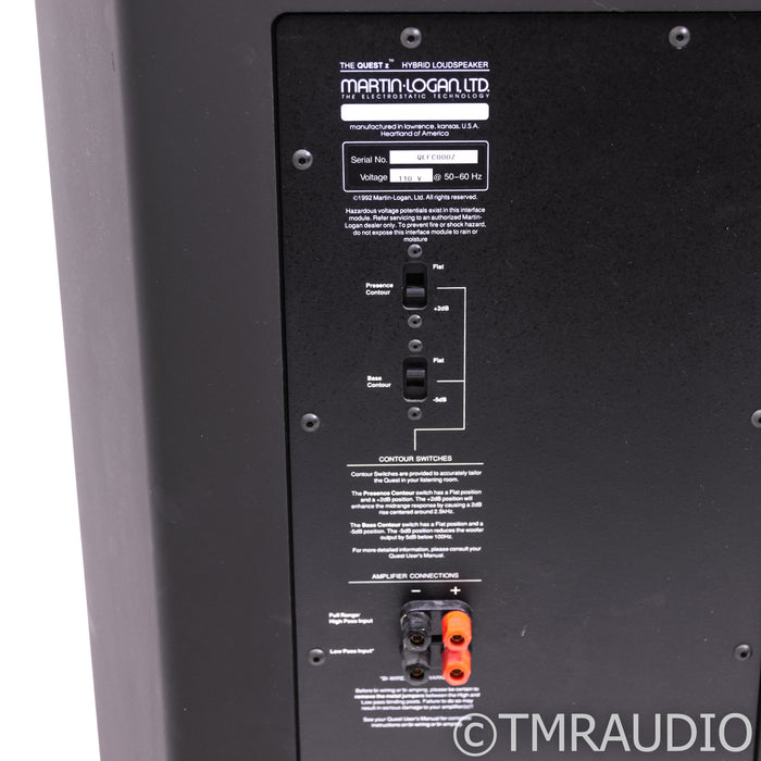 Martin Logan Quest Z Electrostatic Floorstanding Speakers