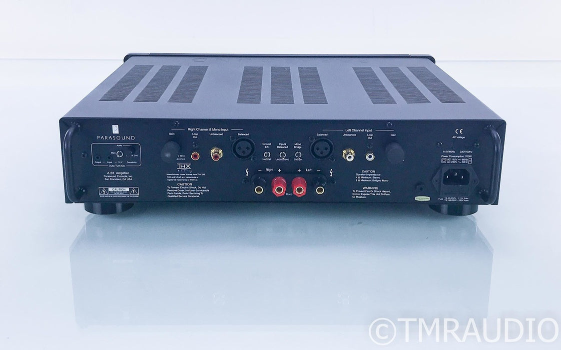 Parasound Halo A23 Stereo Power Amplifier; Black
