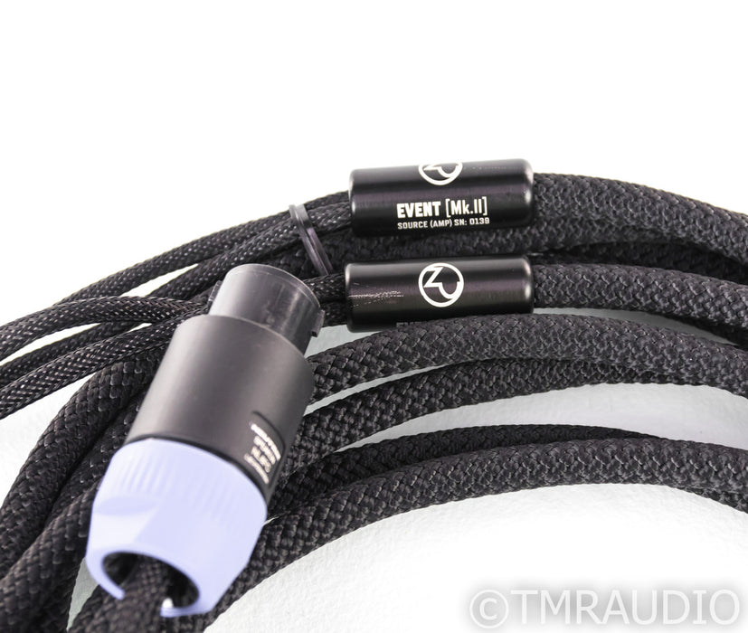Zu Audio Event Mk 2 Speaker Cables; 12ft Pair w/ Speakon Connectors; Event-LC