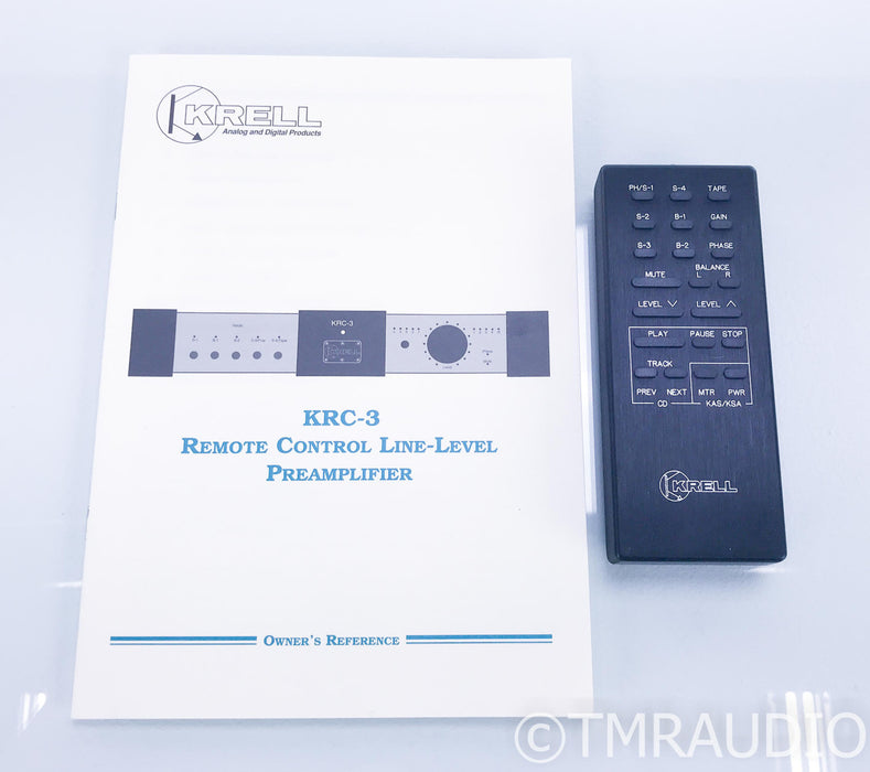 Krell KRC-3 Stereo Preamplifier; KRC3; Remote