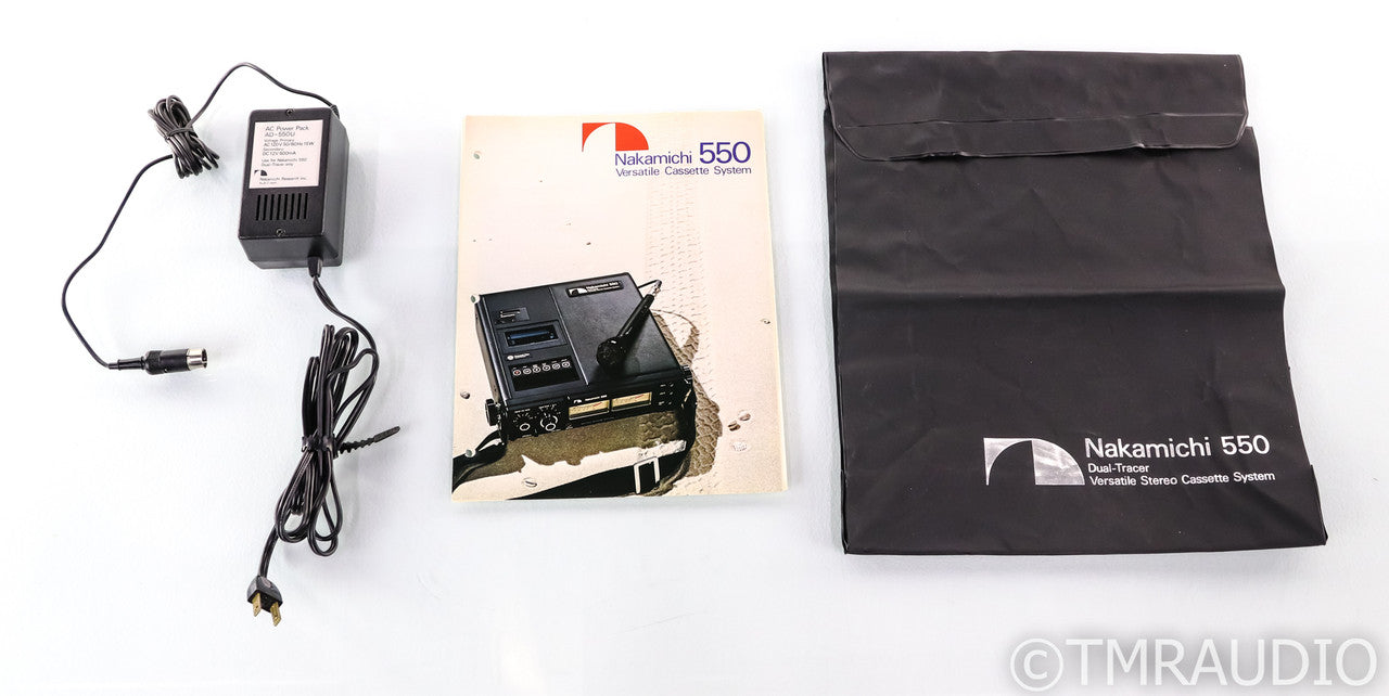 Nakamichi 550 Dual Head Portable Cassette Deck; AS-IS (Doesn't Read Tapes)