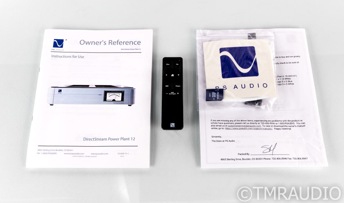 PS Audio DirectStream Power Plant 12; Remote; P12 (New / Open Box; Warranty)