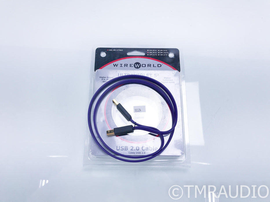 WireWorld Ultraviolet 5.2 USB Cable; 1m Digital Interconnect; 5/2