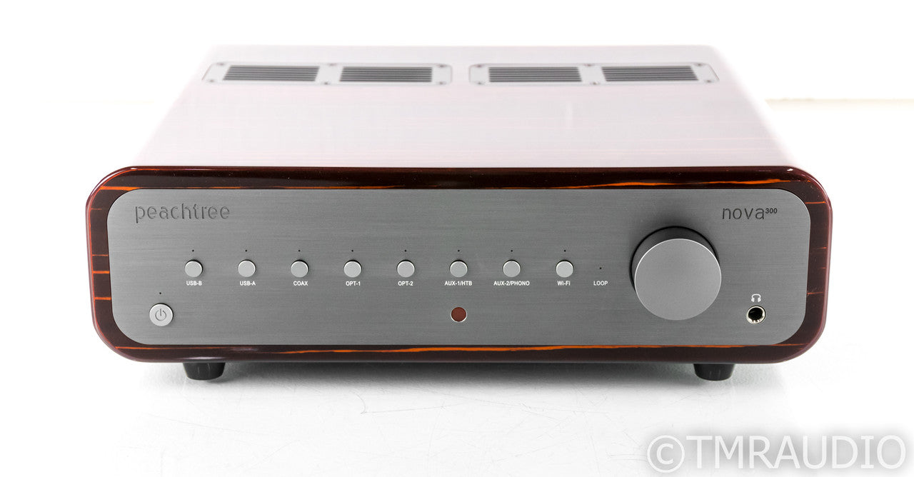 Peachtree Nova300 Stereo Integrated Amplifier; Remote; MM Phono; Ebony Mocha
