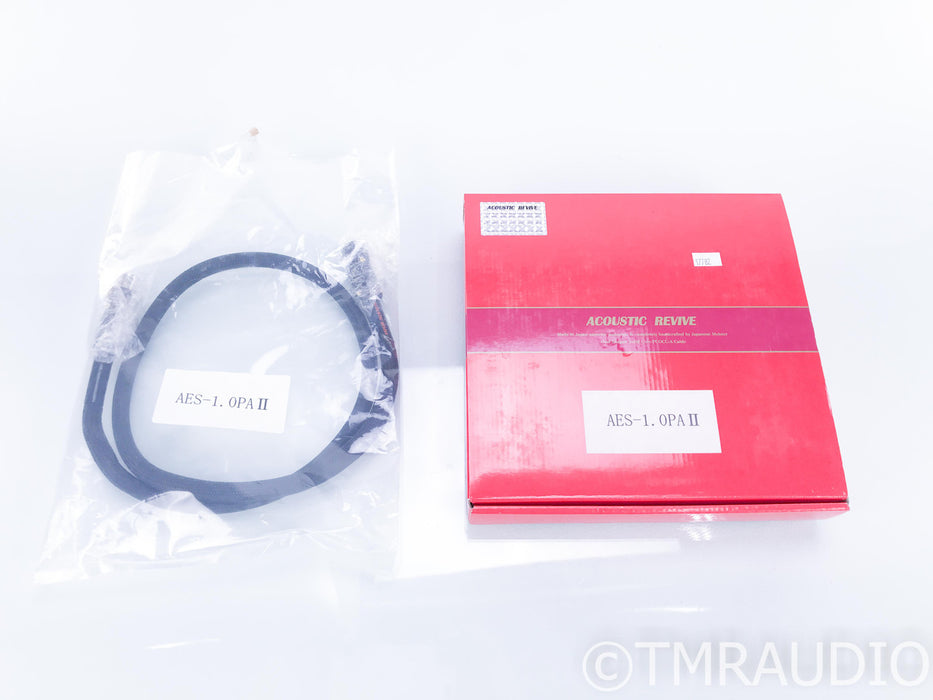 Acoustic Revive AES-1.0PA II XLR Digital Cable; 1m AES/EBU Interconnect