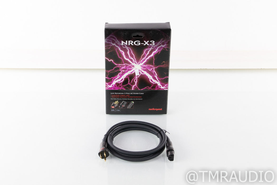 Audioquest NRG-X3 Power Cable; 6ft AC Cord