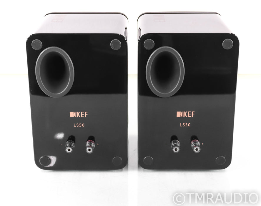 KEF LS50 Bookshelf Speakers; Black Pair; LS-50 (1/3)