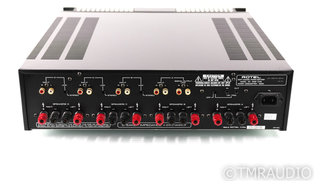 Rotel RMB-1048 8 Channel Power Amplifier; RMB1048; Black