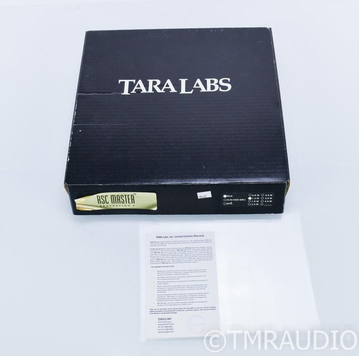 Tara Labs RSC Master Gen 2 RCA Cables; 1m Pair Interconnects