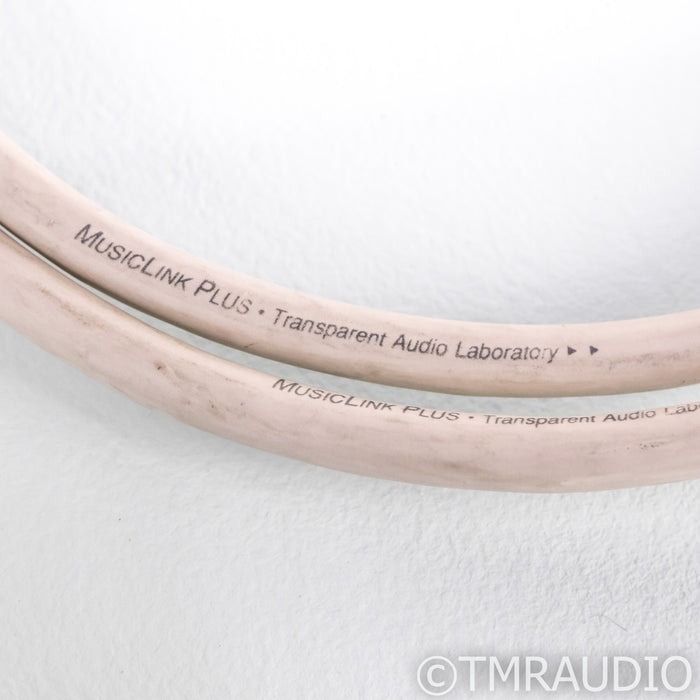 Transparent Audio MusicLink Plus RCA Cables; 6.5ft Pair Interconnects