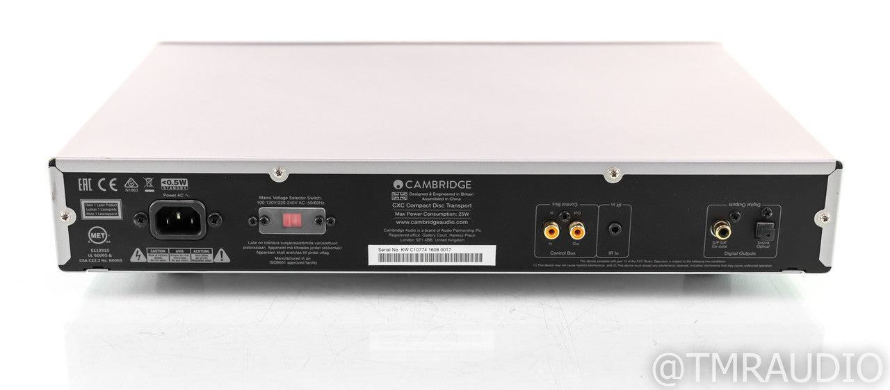 Cambridge Audio CXC CD Transport; Silver; Remote