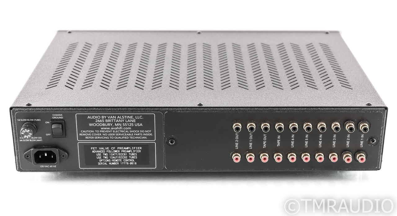Audio by Van Alstine FET Valve CF Stereo Tube Preamplifier; Remote