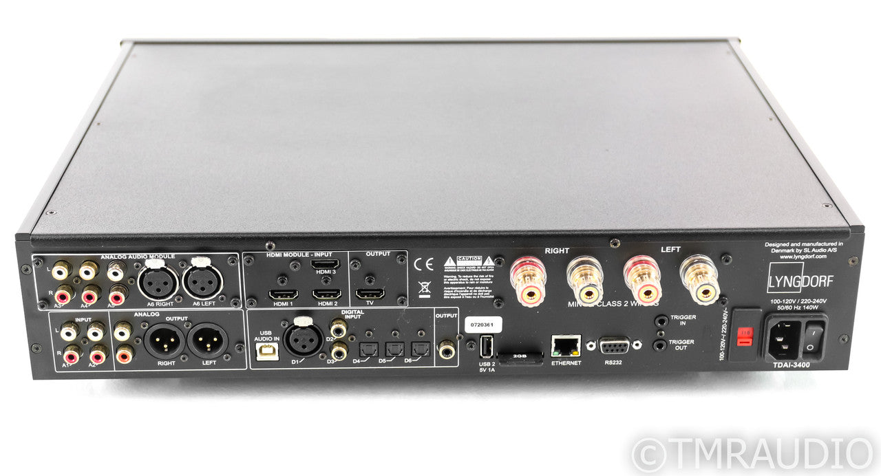 Lyngdorf TDAI-3400 Stereo Integrated Amplifier; HDMI; Remote