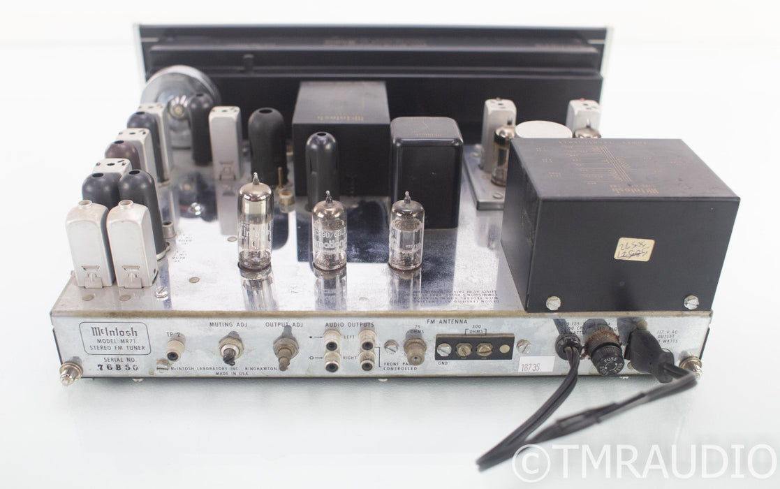 McIntosh MR71 Vintage Tube FM Tuner w/ Wood Cabinet; MR-71