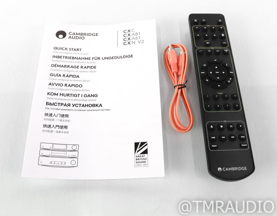 Cambridge Audio CXC CD Transport; Silver; Remote