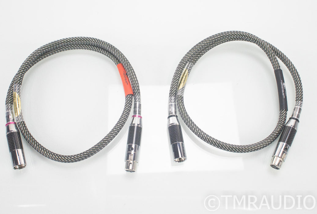 Crystal Clear Audio Magnum Opus XLR Cables; 1m Pair Balanced Interconnects; CCAC