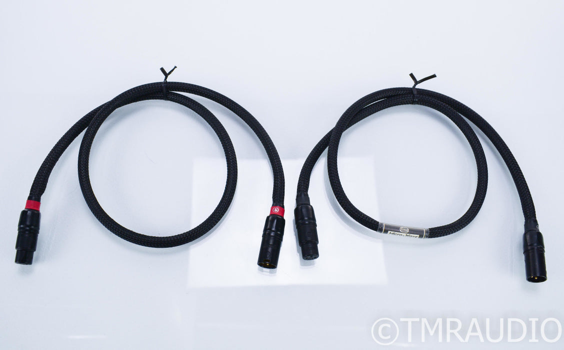 FMS Micro Wave XLR Cables; 1m Pair Balanced Interconnects