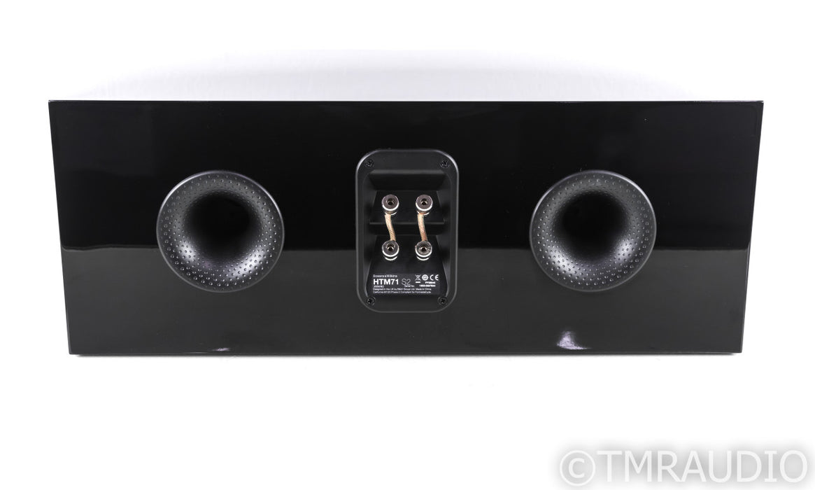 B&W HTM71 S2 Center Channel Speaker; Gloss Black; HTM71S2