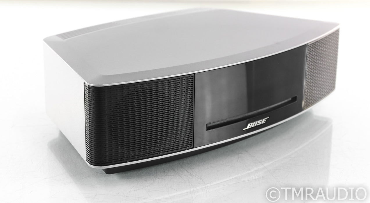 Bose Wave Music System IV Powered Speaker; CD Player; AM/FM; Silver; Remote