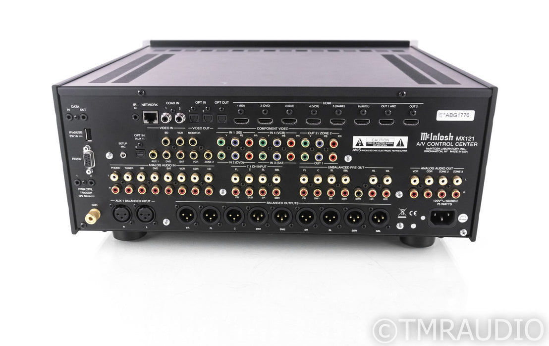 McIntosh MX121 7.1 Channel Home Theater Processor; MX-121; MM Phono