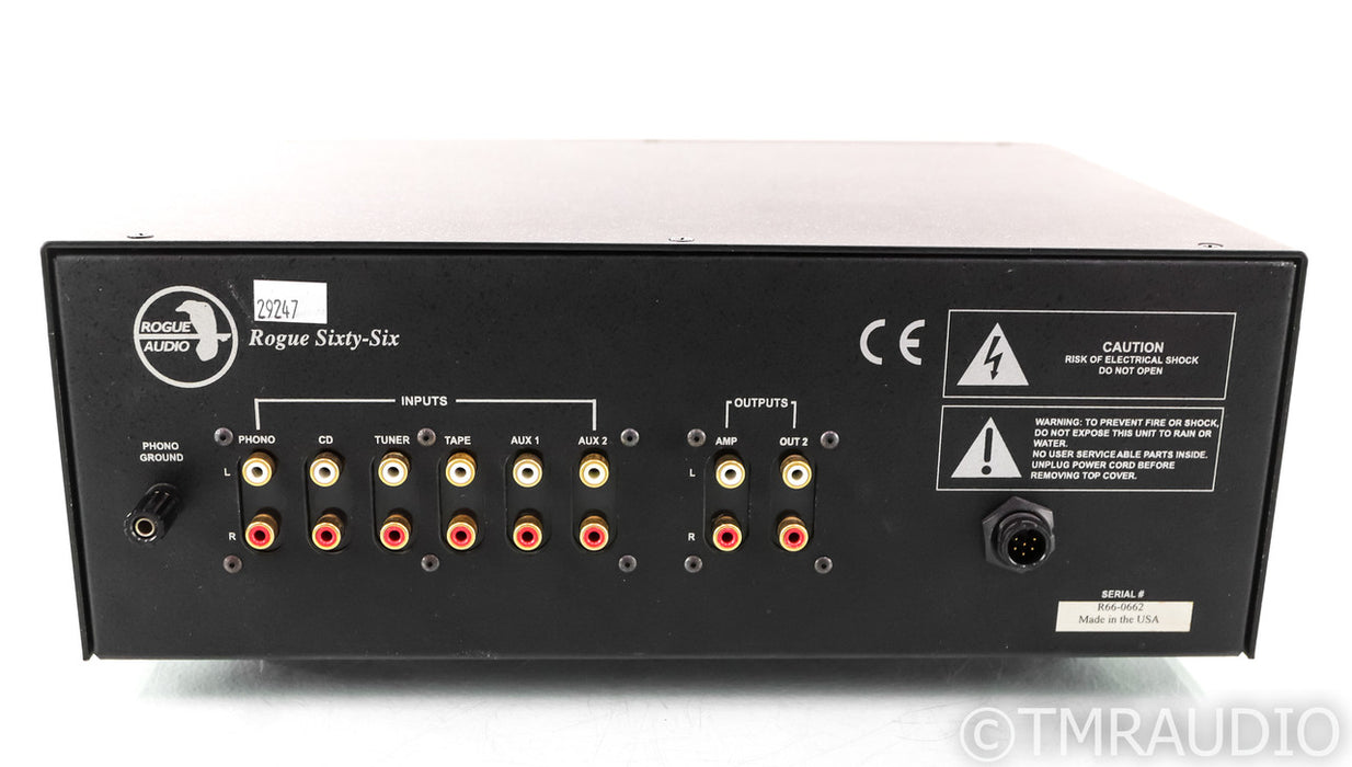Rogue Audio 66LSR Stereo Tube Preamplifier; Sixty-Six LSR; Remote